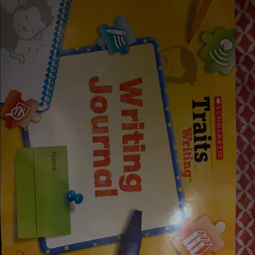 Kids writing  book